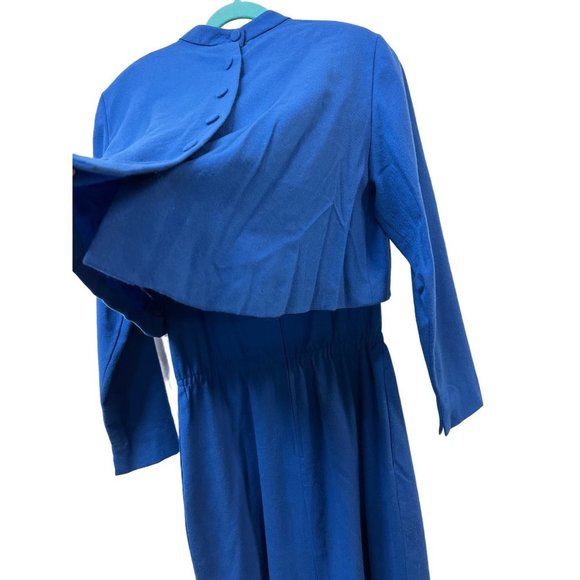 Doncaster Custom Royal Blue Executive Vintage Dress - Picture 8 of 14